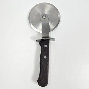 Vintage Vernon Company Pizza wheel Cutter‎ Stainless Wooden Handle Taiwan